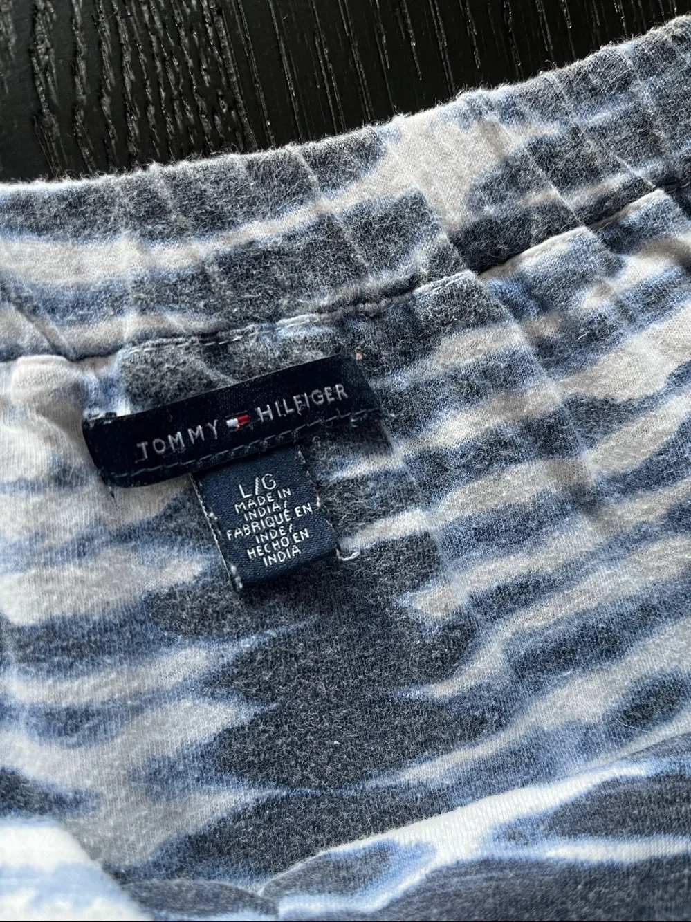 Tommy Hilfiger Gray and White Tie-Dye Maxi Skirt with Ruffle Hem Size‎ L